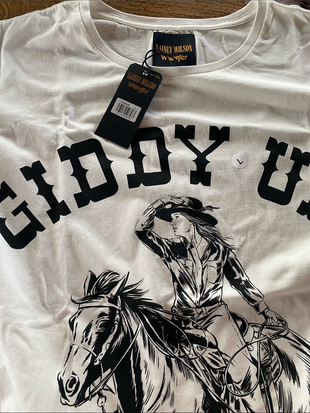 NWT Laney Wilson “Giddy Up” Wrangler Oversized T-shirt